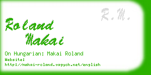 roland makai business card